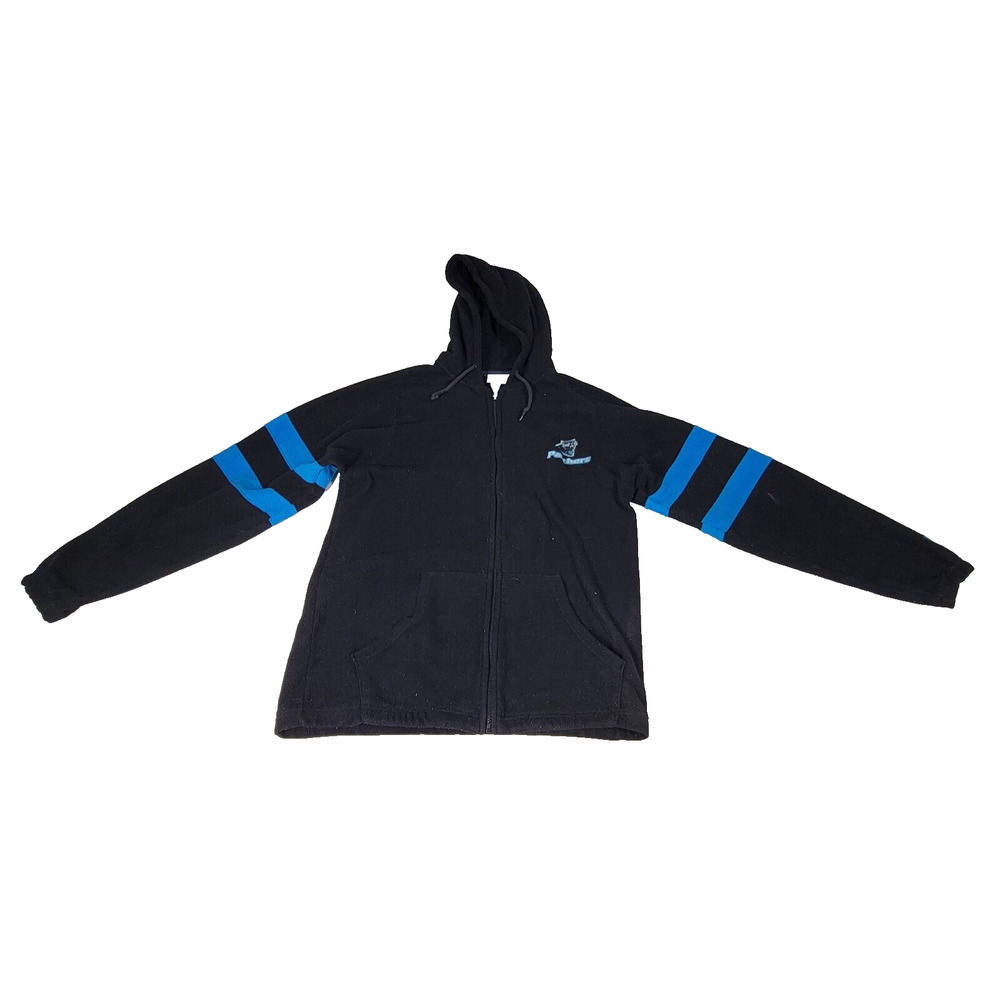 Carolina Panthers Jacket Size Medium NFL Football 1/4 Zip Gray Sweater Pullover